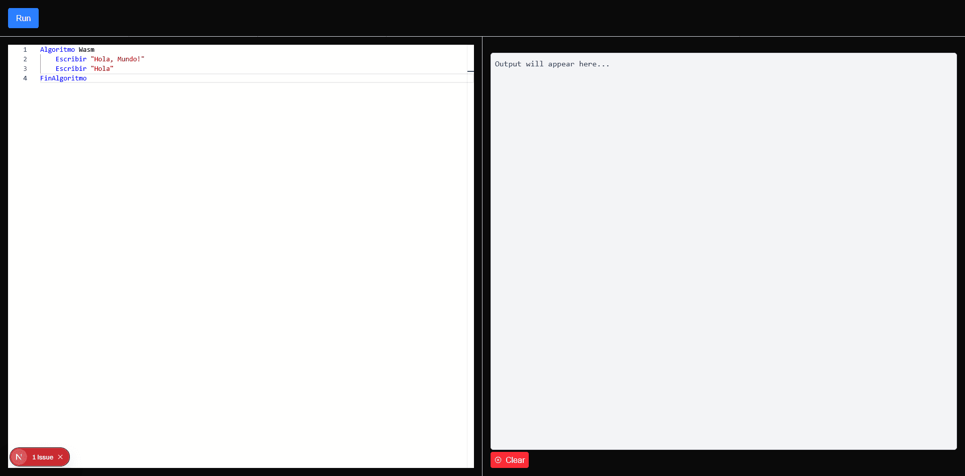 Monaco Editor with custom PSeInt syntax highlighting